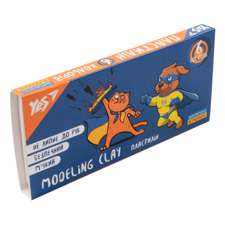 Пластилін YES Місники 540641 6 кольорів 120 г