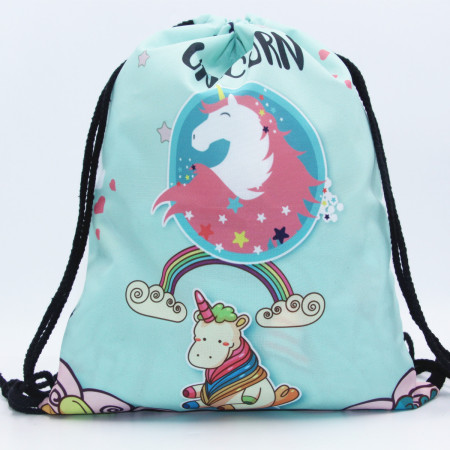 Сумка для взуття Єдинороги 11371 32х39 см блакитна