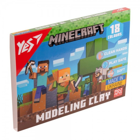Пластилін YES Minecraft 540678 6 кольорів