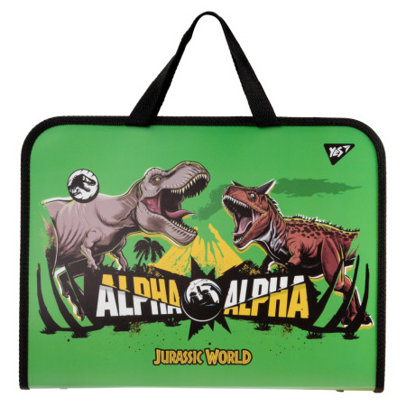 Папка-портфель на блискавці FC YES Jurassic World 491988 26х35х3 см