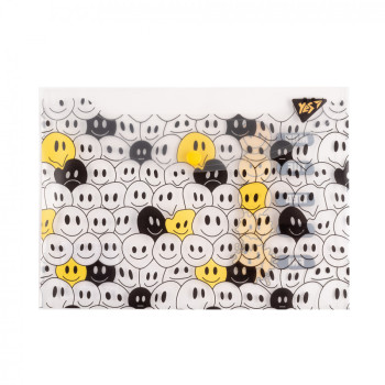 Папка-конверт на кнопці B5 YES Melt Smile 492145 26,5х19 см