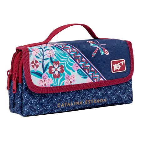 Пенал м'який YES PH-2-2 Catalina Estrada Pattern 533009 6х11х20 см