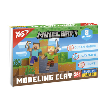 Пластилін YES Minecraft 540656 8 кольорів 160 г