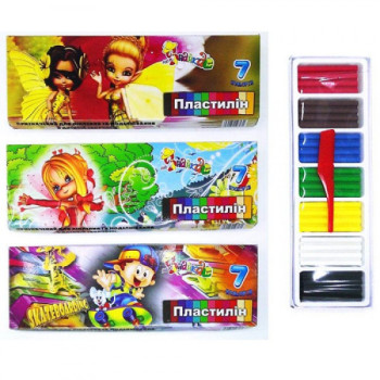 Пластилін 832500 7 кольорів