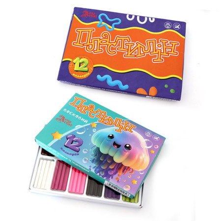 Пластилін восковий Little Artist 832538 12 кольорів