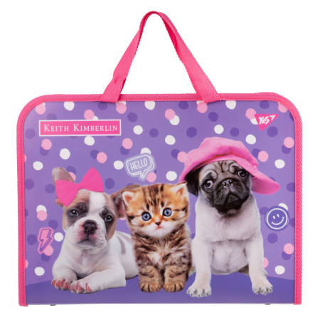 Папка-портфель на блискавці FC YES Keith Kimberlin 491982 26х35х3 см