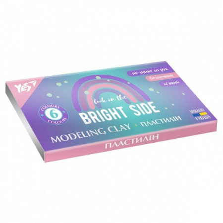Пластилін YES Glamour 540640 6 кольорів