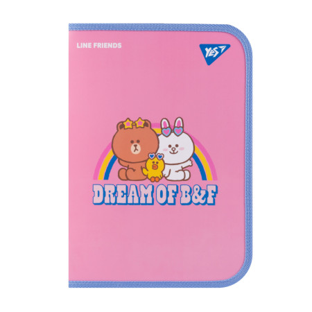 Папка факультативна A4 YES Line Friends Dream 492223 34х24х3 см