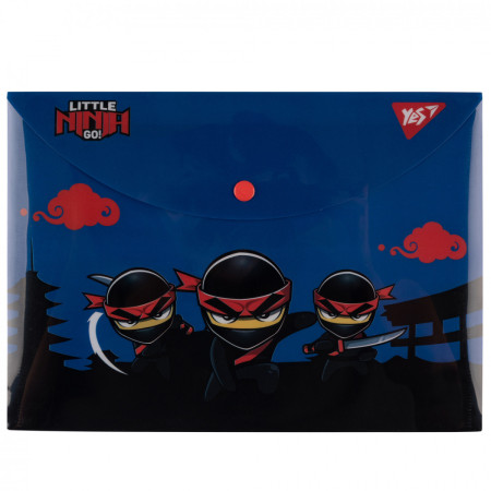 Папка-конверт на кнопці B5 YES Ninja 492228 26,5х19 см