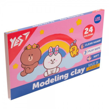 Пластилін YES Line Friends 540683 24 кольори