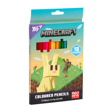 Набір двосторонніх кольорових олівців YES Minecraft Spring 290773 36 кольорів
