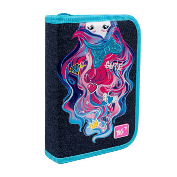 Пенал твердий одинарний із двома клапанами YES HP-04 Caramel Girl 533588 4х13х21 см