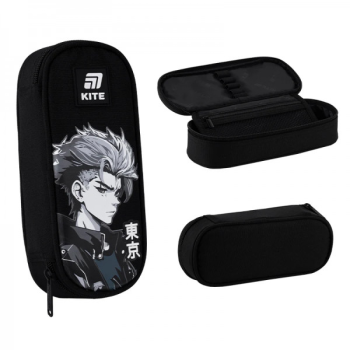 Пенал мягкий Kite Anime Boy K25-599-12 22x8.5x4.5 см