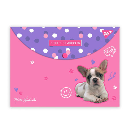 Папка-конверт на кнопці А4 YES Keith Kimberlin 492009 33х24 см