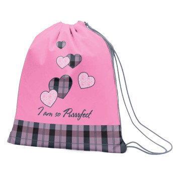 Сумка для взуття YES Purrrfect 555538 40х35 см рожева