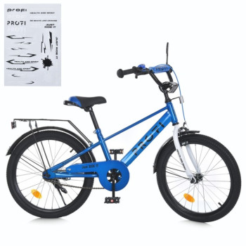 Велосипед дитячий Profi Brave MB 20022-1 20 дюймів синій