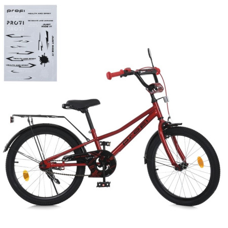 Велосипед дитячий Profi Prime MB-20011-1 20 дюймів червоний