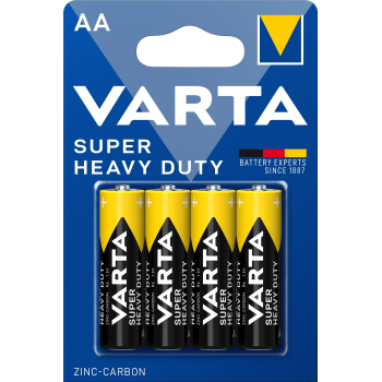 Батарейка VARTA SUPER Heavy Duty AA, (R06) U-4 пальчик (цин.вуг.т.е. Жовта) 2006 ЦІНА ЗА 4 БАТАРЕЙКИ