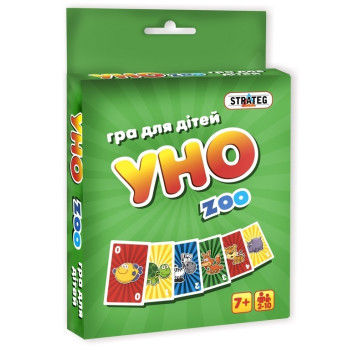 Гра 7016 (укр.) "Уно zoo", в кор-ці 13,5см-9см-2,5см