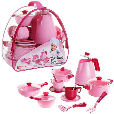 Ігровий набір посуду Cooking Set Юніка 71740, 23 предмети Ігровий набір посуду Cooking Set Юніка 71740, 23 предмети