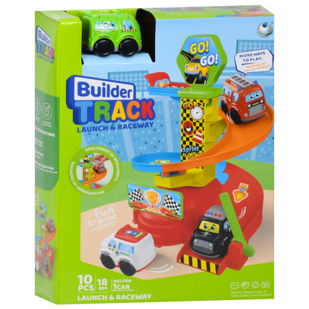 Дитячий ігровий гараж-автотрек 099-1(Green) машинка 7,5 см, 10 деталей