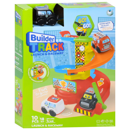 Дитячий ігровий гараж-автотрек 099-1(Black) машинка 7,5 см, 10 деталей