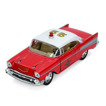 Інерційна машинка 1957 Chevrolet Bel Air (Fire Chirf) Kinsmart KT 5325 W Інерційна машинка 1957 Chevrolet Bel Air (Fire Chirf) Kinsmart KT 5325 W