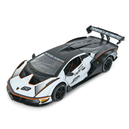 Дитяча інерційна машинка AP-2036(White) двері відчиняються, світло та звук, 1:24, 23 см