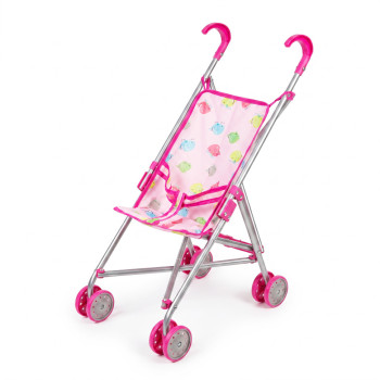 Коляска для ляльок Кольорові кити 9302 W-23 тростина