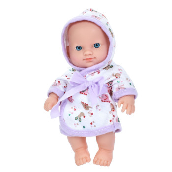 Дитяча іграшка Пупс у халаті A201-U(Violet) 21 см