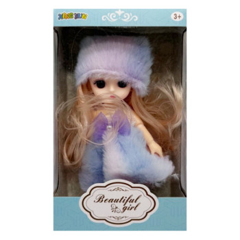 Дитяча іграшкова лялька 1361-1 шарнірна, розмір 15 см