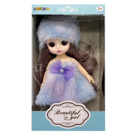 Дитяча іграшкова лялька 1361-2 шарнірна, розмір 15 см