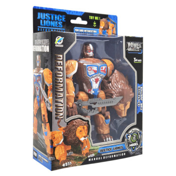 Дитячий робот-трансформер Justice Lioness 168-82(Orange) робот-лев