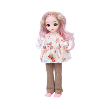 Дитяча іграшкова лялька F0322(White) шарнірна, розмір 29 см