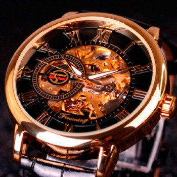 Чоловічий механічний годинник Forsining Rich