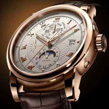 Чоловічий механічний годинник Lobinni Business