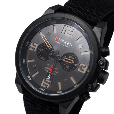 Чоловічий годинник Curren Monreal Armor Black, 2 ремінці Чоловічий годинник Curren Monreal Armor Black, 2 ремінці