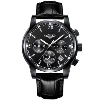 Чоловічий годинник Guanquin Liberty Leather