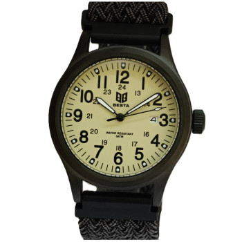 Чоловічий тактичний годинник Besta Command Green Nylon, 2 ремінці