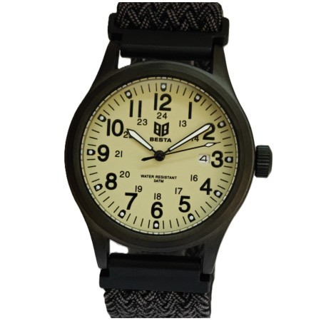 Чоловічий тактичний годинник Besta Command Green Nylon, 2 ремінці Чоловічий тактичний годинник Besta Command Green Nylon, 2 ремінці