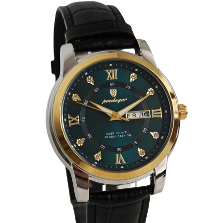 Чоловічий годинник Poedagar Unique Men Leather Deluxe, 2 ремінці Чоловічий годинник Poedagar Unique Men Leather Deluxe, 2 ремінці