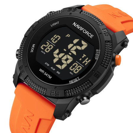 Чоловічий спортивний водостійкий тактичний годинник Naviforce Europe Orange Чоловічий спортивний водостійкий тактичний годинник Naviforce Europe Orange