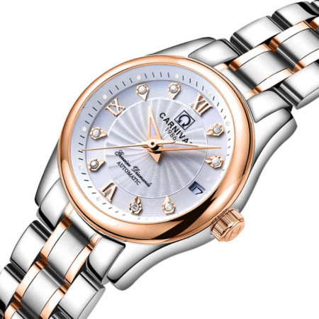 Жіночий механічний годинник Carnival White