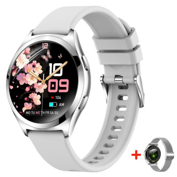 Розумний смарт годинник Smart Love Pro Silver Rubber, 2 ремінці