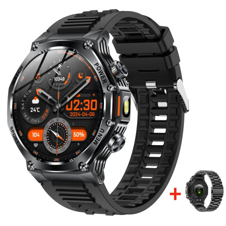 Розумний смарт годинник Smart Surf X Pro Black Rubber, 2 ремінці